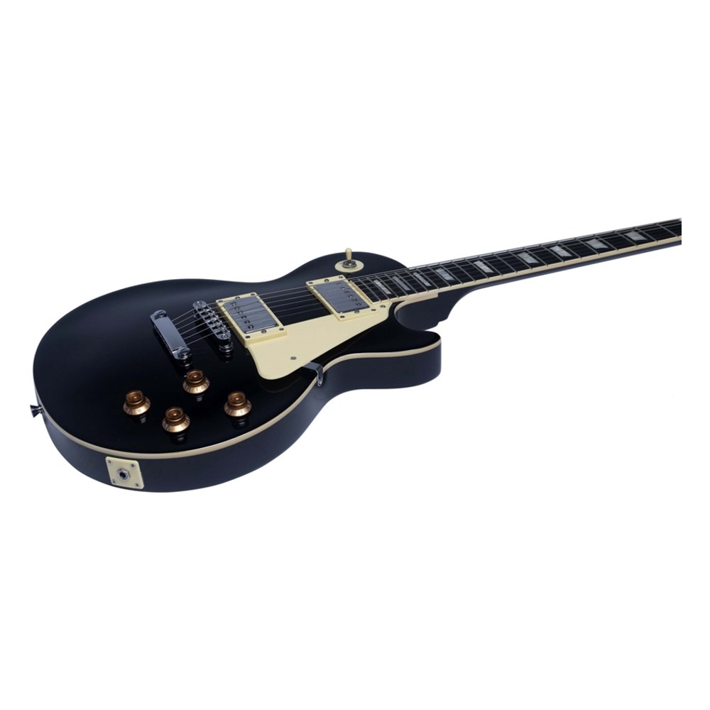 גיטרה חשמלית EKO LS-300 Black – שחורה בסגנון Les Paul עם שני האמבקרים 4 גיטרה חשמלית EKO LS-300 Black בסגנון Les Paul – תמונה 4