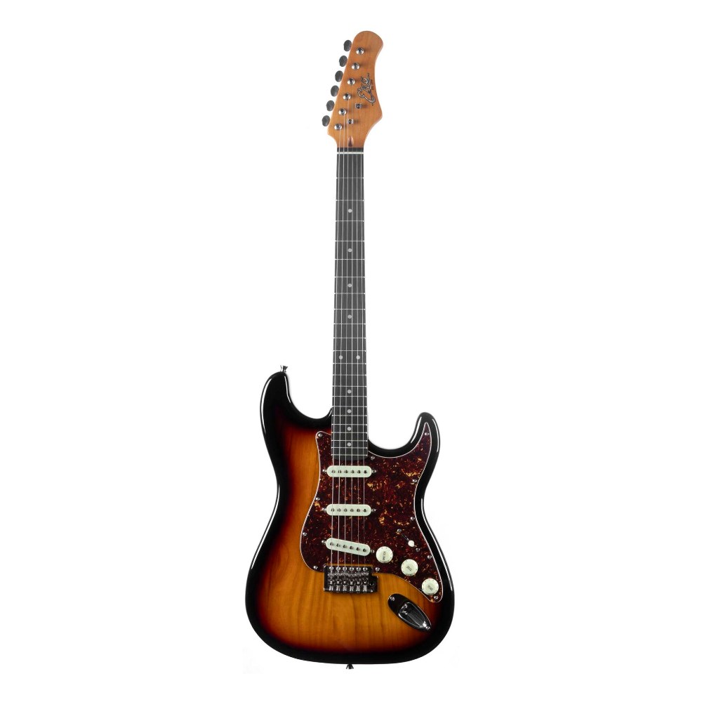 גיטרה חשמלית EKO ST-401 Sunburst – סאנברסט, שלושה סינגלים וטרמולו וינטג׳ 1 גיטרה חשמלית EKO ST-401 בגוון סאנברסט Sunburst