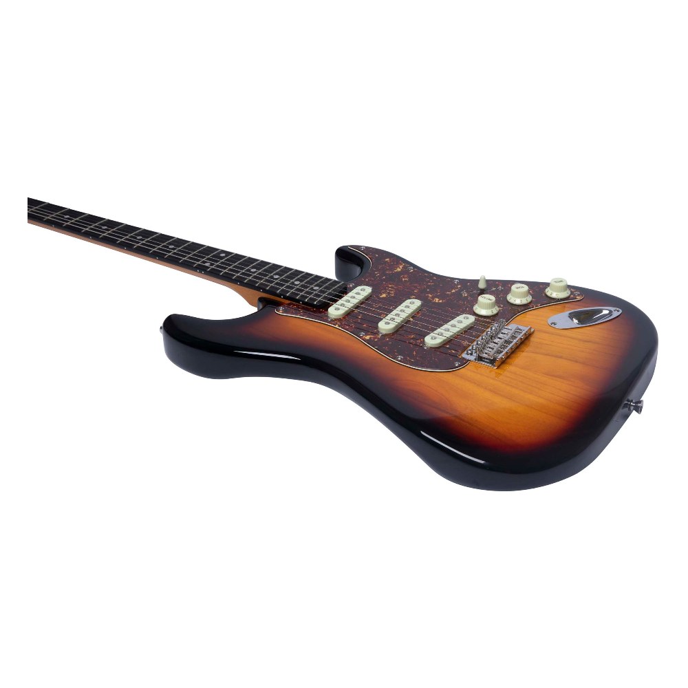 גיטרה חשמלית EKO ST-401 Sunburst – סאנברסט, שלושה סינגלים וטרמולו וינטג׳ 3 גיטרה חשמלית EKO ST-401 בגוון סאנברסט Sunburst – תמונה 3