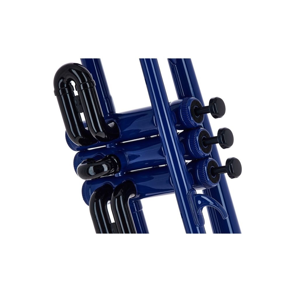 חצוצרה Bb מפלסטיק Startone – קלה במיוחד, כ-550 גרם, בוכנות מתכת, כולל פייה ותיק, כחול (יבוא בלעדי) 4 חצוצרת הפלסטיק הכחולה – חצוצרה מפלסטיק, תמונה 4
