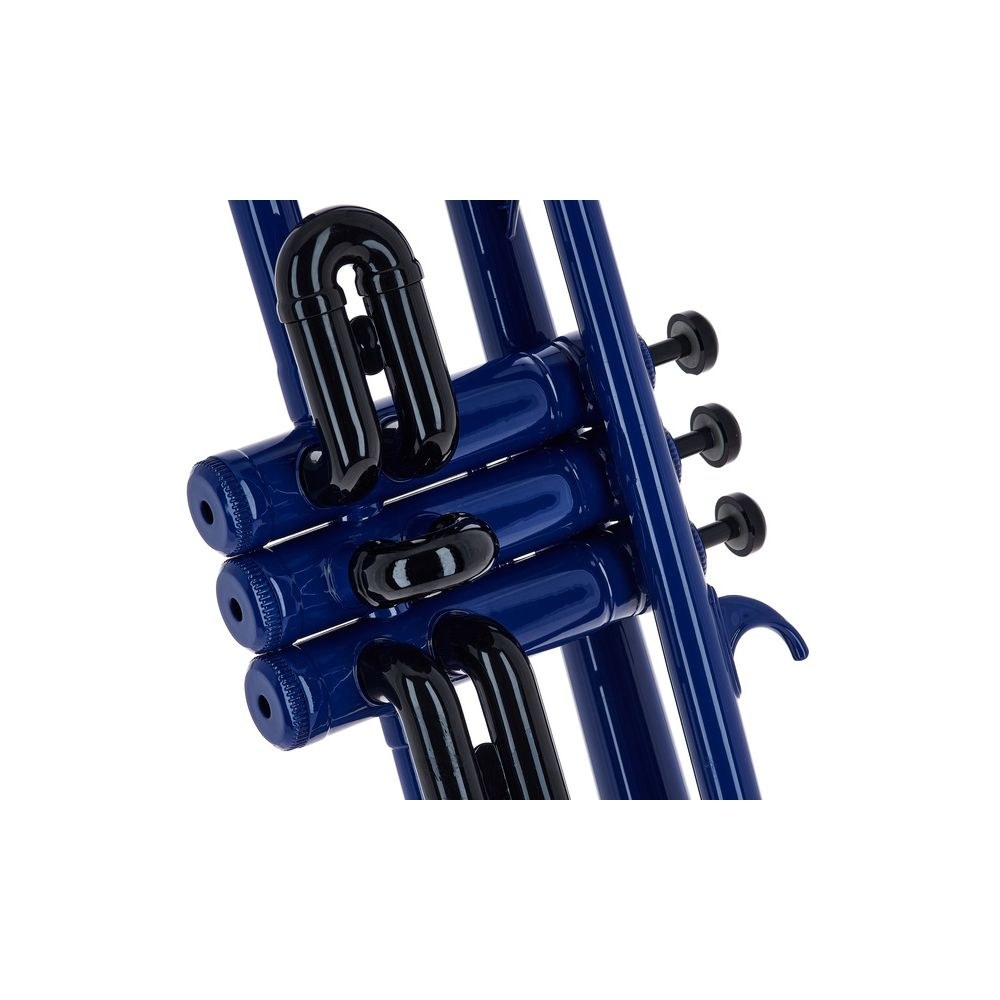 חצוצרה Bb מפלסטיק Startone – קלה במיוחד, כ-550 גרם, בוכנות מתכת, כולל פייה ותיק, כחול (יבוא בלעדי) 5 חצוצרת הפלסטיק הכחולה – חצוצרה מפלסטיק, תמונה 5