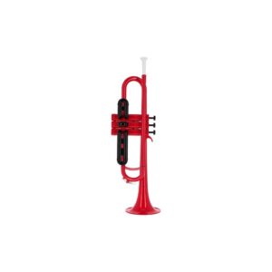 חצוצרה Bb מפלסטיק Startone – קלה במיוחד, כ-550 גרם, בוכנות מתכת, כולל פייה ותיק, אדום (יבוא בלעדי)