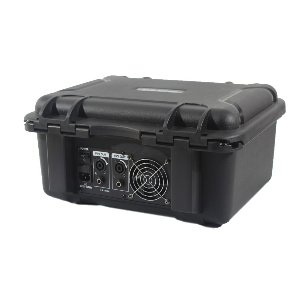 מיקסר מוגבר 2×350W עם 8 כניסות, בלוטות׳ וקייס – Haymer Pro PMIX PE8 4 מיקסר מוגבר 2×350W עם 8 כניסות, בלוטות׳ וקייס – Haymer Pro PMIX PE8 – תמונה 3