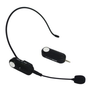 מיקרופון ראש אלחוטי UHF 498–510MHz – סט משדר ומקלט – Haymer Pro UH-510 HSP