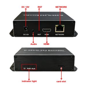מקודד וידאו HDMI ל-IP H.265/H.264 – סטרימינג חי והקלטה ברשת עד 1080p60