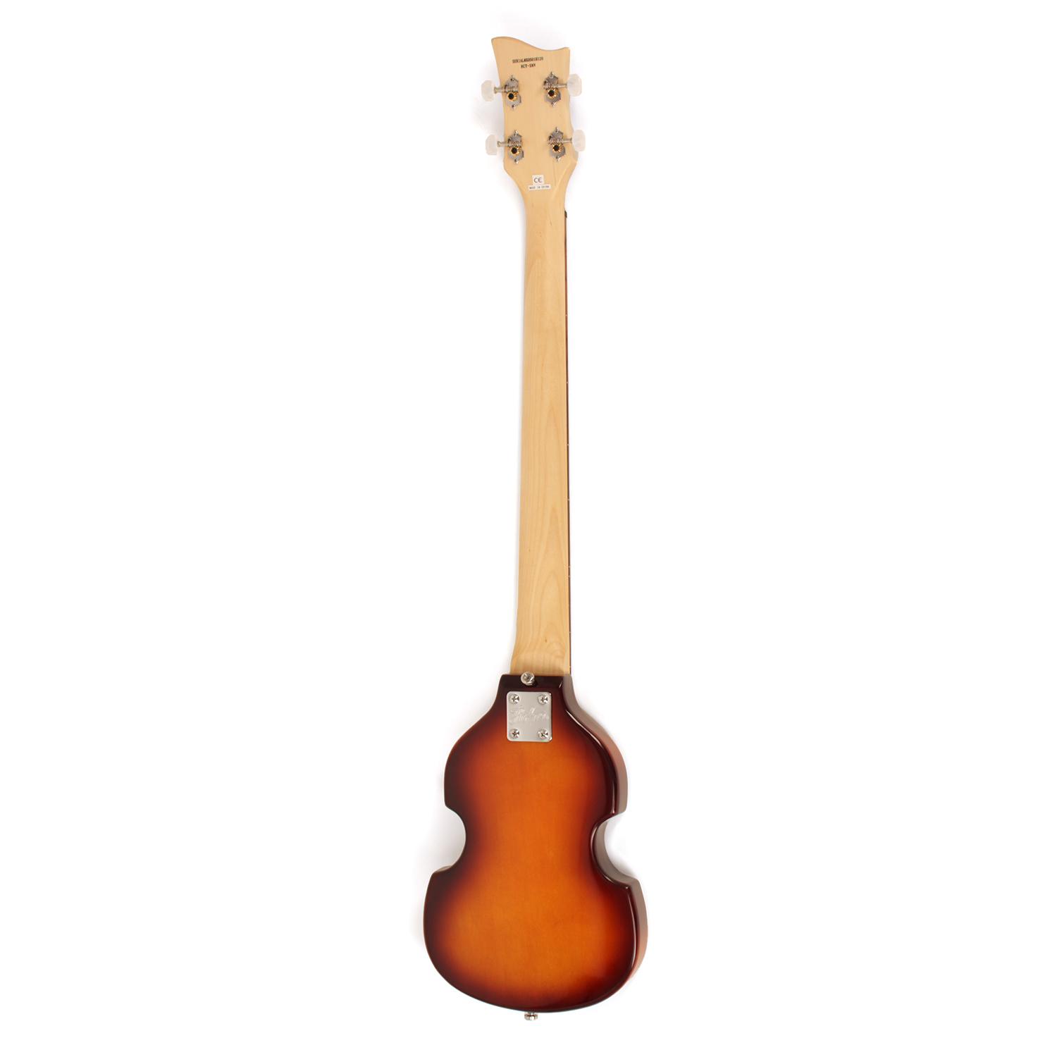 Höfner Shorty Violin Bass Sunburst – גיטרת בס קומפקטית 2 בס Höfner Shorty Violin Bass – גב הגוף והצוואר