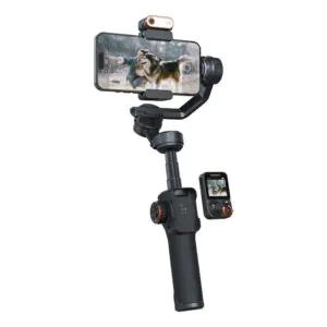 גימבל לסמארטפון Hohem iSteady M7 – מעקב AI מובנה, שלט עם מסך מגע נשלף ותאורת מילוי RGB