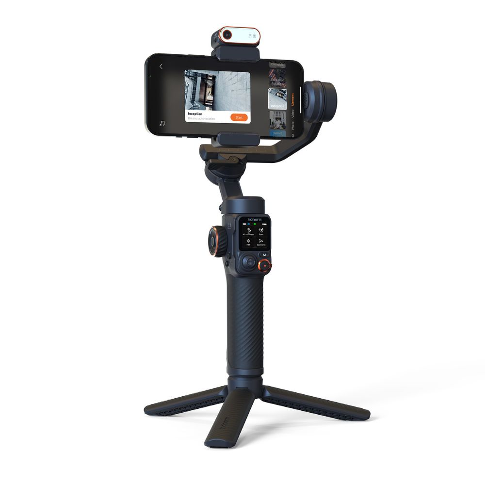 גימבל לסמארטפון Hohem iSteady M7 – מעקב AI מובנה, שלט עם מסך מגע נשלף ותאורת מילוי RGB 4 Hohem iSteady M7 גימבל לסמארטפון 4
