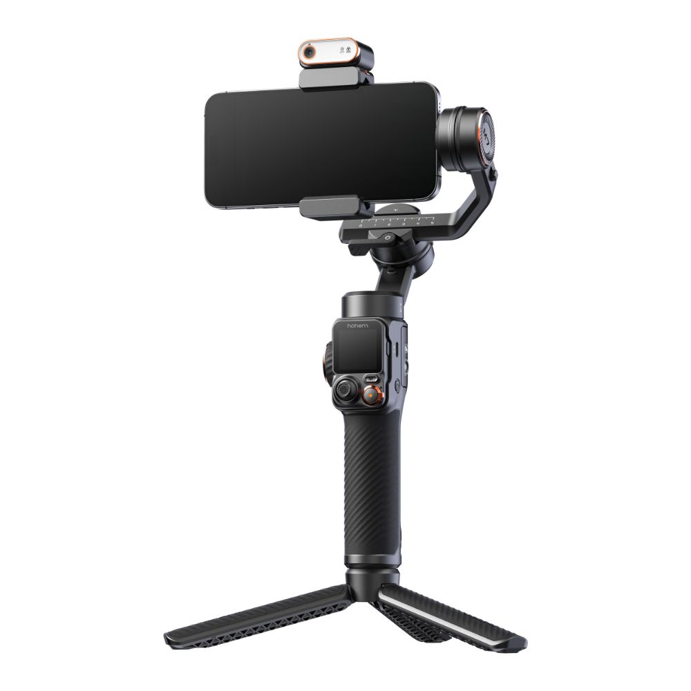 גימבל לסמארטפון Hohem iSteady M7 – מעקב AI מובנה, שלט עם מסך מגע נשלף ותאורת מילוי RGB 6 Hohem iSteady M7 גימבל לסמארטפון 6