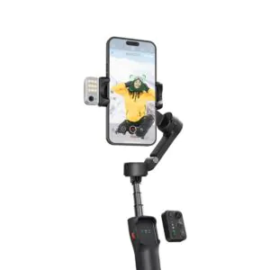 גימבל מתקפל לסמארטפון Hohem iSteady V3 – מעקב AI מגנטי בלי אפליקציה, שלט נשלף ותאורת מילוי