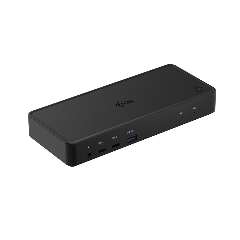 תחנת עגינה KVM לשני מחשבים i-tec C31DUALKVMDOCK – USB-C/Thunderbolt, שני מסכים ומעבר בלחיצה 1 i-tec C31DUALKVMDOCK תחנת עגינה KVM