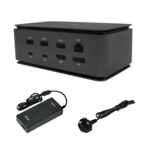 i-tec USB4-DUALDOCK100W תחנת עגינה