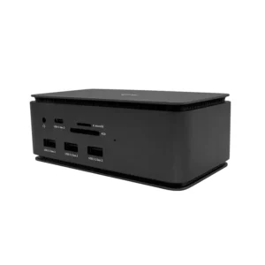 תחנת עגינה מתכתית i-tec USB4-DUALDOCK100W עם מטען 112W – שני מסכי 4K ו-7 יציאות USB