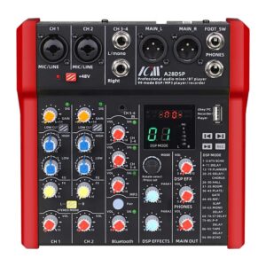 מיקסר 6 ערוצים עם 99 אפקטים, בלוטות׳ והקלטת USB – ICM A28DSP