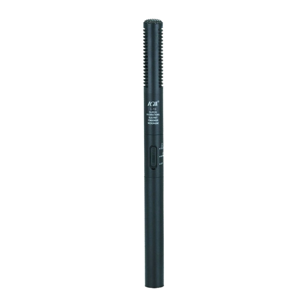 מיקרופון שוטגן (Gun) קונדנסר עם כבל 4 מ׳ – ICM I-19 CON 1 מיקרופון שוטגן (Gun) קונדנסר עם כבל 4 מ׳ – ICM I-19 CON