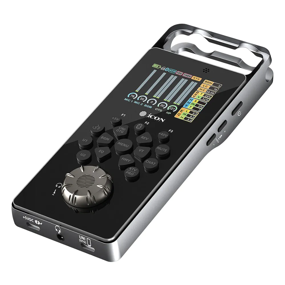 משטח שליטה לסטרימינג iCON GoLive Pro – כרטיס קול 24-bit עם DSP וסוללה 3 משטח שליטה וכרטיס קול לסטרימינג iCON GoLive Pro – תמונה 3