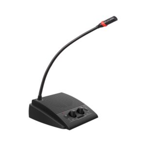 מערכת אינטרקום לדלפק Polman PLM950 – מיקרופון צוואר גמיש ורמקולי 2×5W