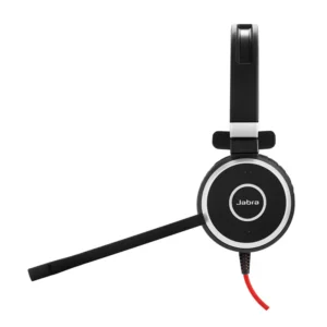 מערכת ראש מונו Jabra Evolve 40 UC – מיקרופון בום עם סינון רעשים, נורית Busylight, USB ו-3.5 מ״מ