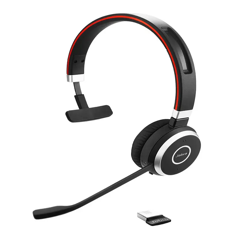 מערכת ראש אלחוטית מונו Jabra Evolve 65 MS – Bluetooth כפול, טווח עד 30 מטר, עד 10 שעות סוללה 1 Jabra Evolve 65 MS Mono מערכת ראש אלחוטית