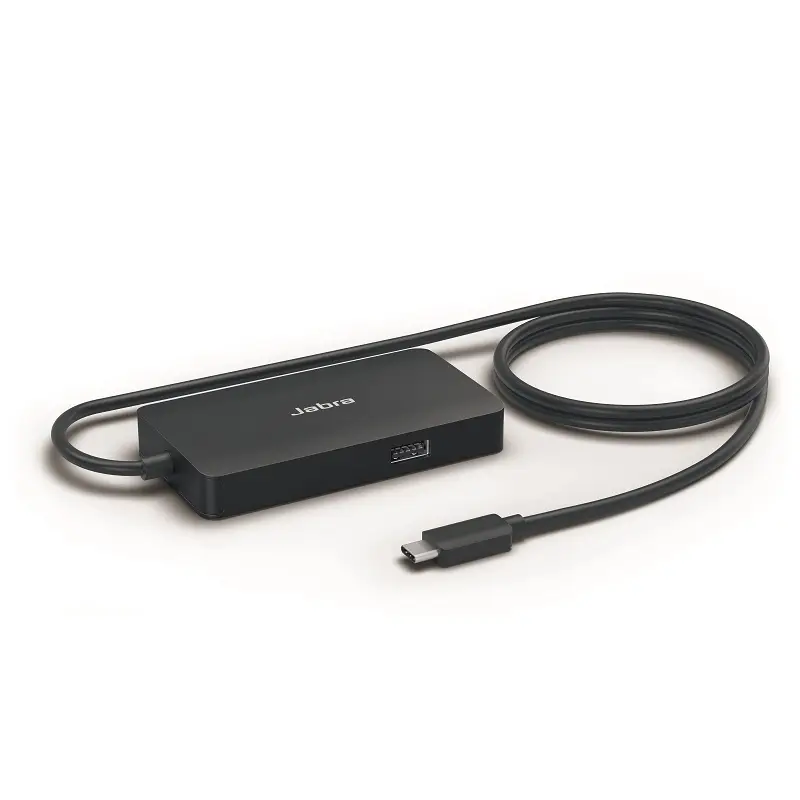 מפצל USB-C ייעודי Jabra PanaCast USB Hub – חיבור מצלמת PanaCast, רמקול Speak ומחשב נייד לשיחות ועידה 1 Jabra PanaCast USB Hub מפצל USB-C