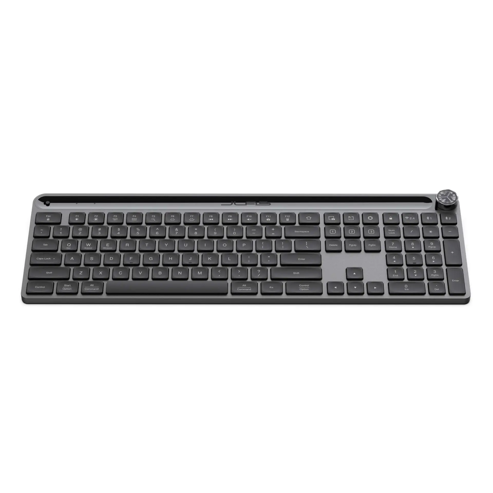 מקלדת אלחוטית JLab Epic Keyboard עם תאורה אחורית – חיבור לשלושה מכשירים, 2.4GHz ו-Bluetooth, סוללה 2000mAh 3 JLab Epic Keyboard מקלדת אלחוטית 3