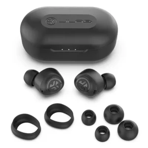 אוזניות TWS אלחוטיות JLab JBuds Air – 3 מצבי EQ3 Sound, עמידות IP55 ונרתיק עם כבל טעינה מובנה