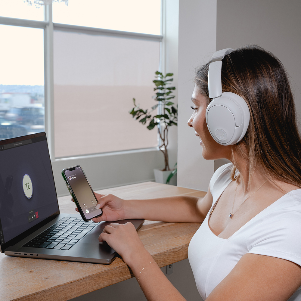 אוזניות קשת אלחוטיות JLab JBuds Lux ANC Over-Ear – ביטול רעשים היברידי, מעל 70 שעות, Spatial Audio 7 JLab JBuds Lux ANC אוזניות קשת Over-Ear 7