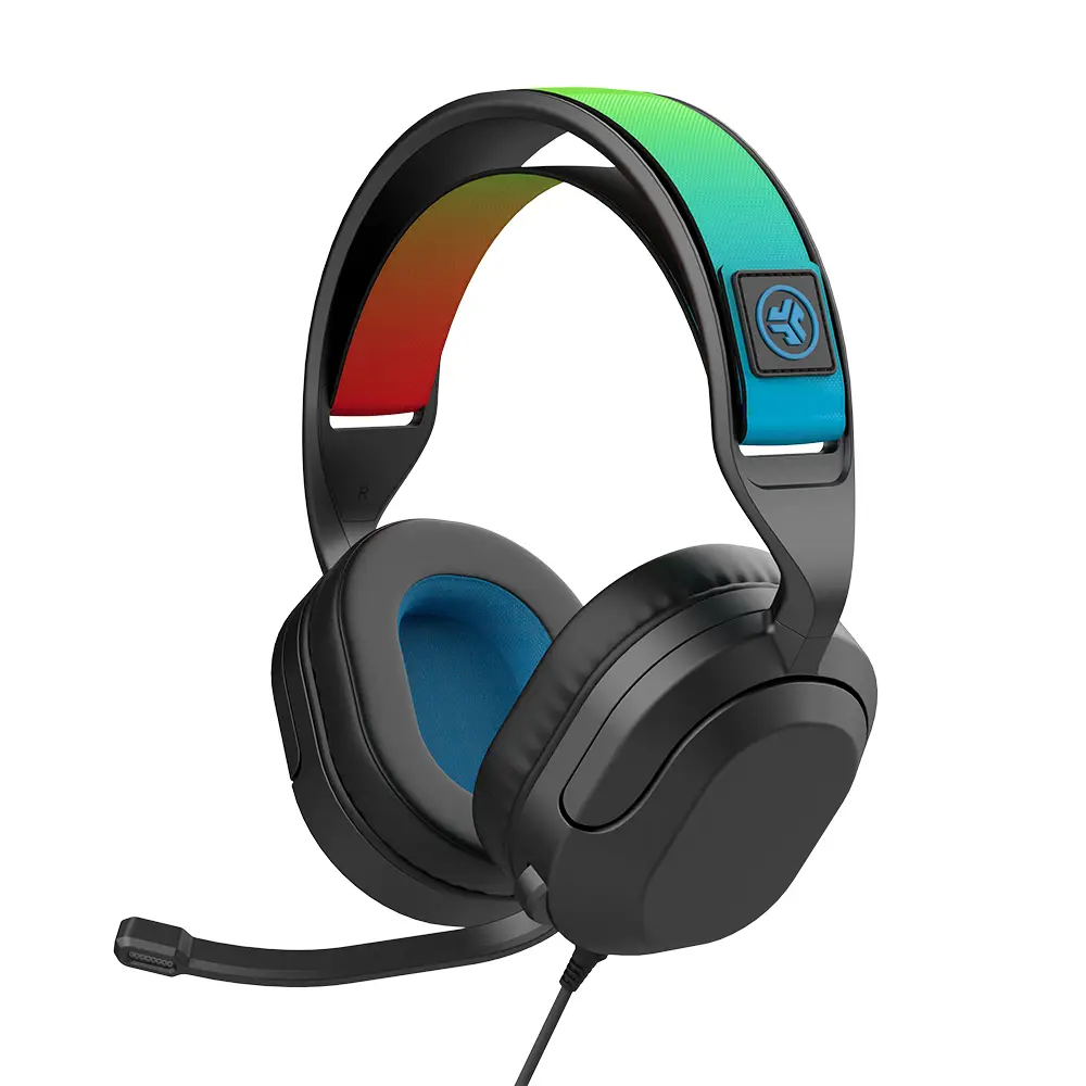 אוזניות גיימינג חוטיות JLab Nightfall Wired – דרייברים 50 מ״מ ומיקרופון TeamSpeak Certified 5 JLab Nightfall Wired אוזניות גיימינג חוטיות 5