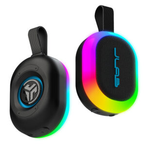 רמקול Bluetooth נייד JLab Pop Party – 5W, תאורת RGB, עמידות IP55 וסנכרון LabSync