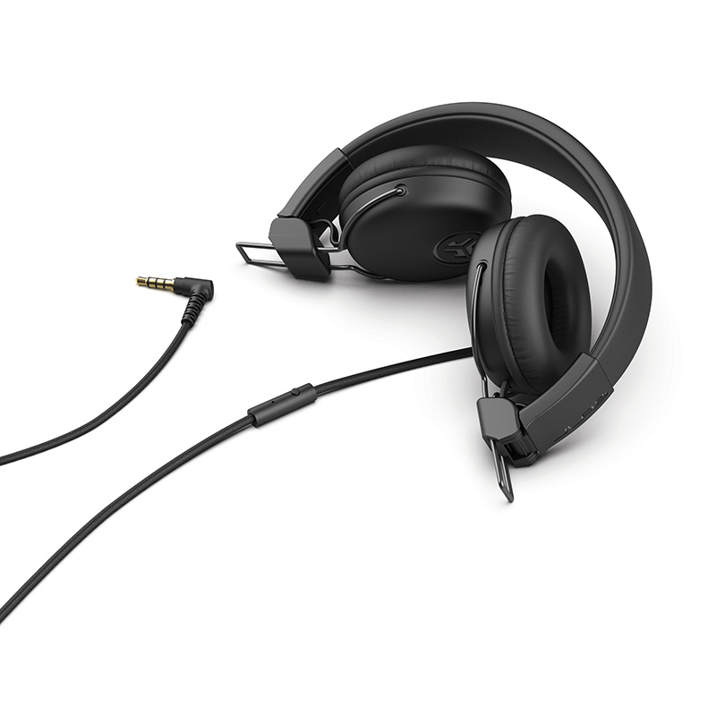 אוזניות On-Ear חוטיות JLab Studio – דרייבר 40 מ״מ, מיקרופון ושלט על הכבל ועיצוב מתקפל 3 JLab Studio On-Ear אוזניות קשת חוטיות 3