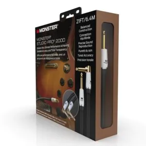 כבל כלי 6.4 מטר Monster Prolink Studio Pro 2000 – פלג זוויתי/ישר