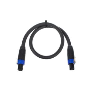 כבל רמקול קצר pro snake באורך 0.75 מ׳ – 4×4 ממ״ר OFC, מחברי Neutrik NLT4FX מתכת, עמיד ל-UV (יבוא בלעדי)