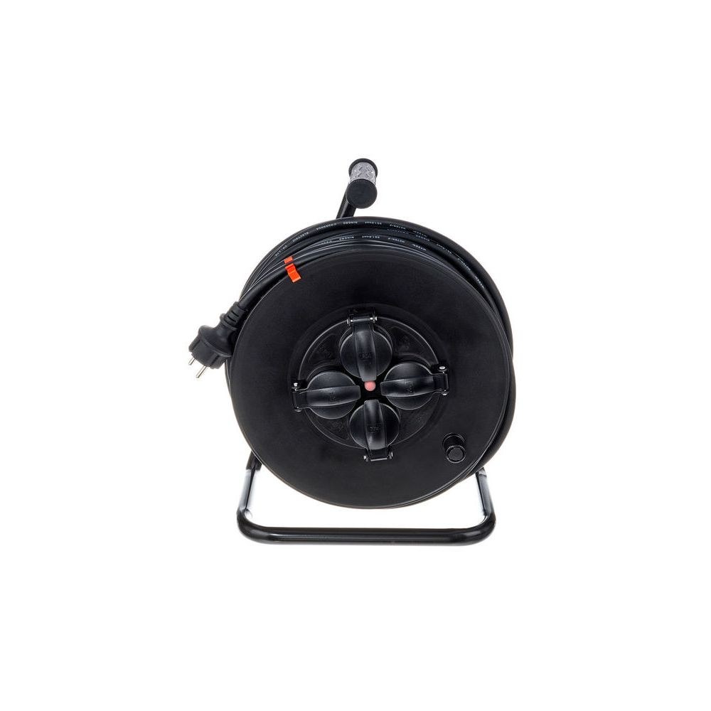 תוף כבל חשמל Varytec באורך 50 מ׳ – כבל גומי H07RN-F 3×1.5 מ״מ², מוגן התזות IP44 2 תוף הכבל של 50 מטר – תוף כבל חשמל, תמונה 2