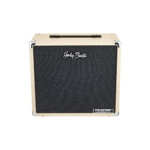 קבינט לגיטרה 1×10 אינץ׳ Harley Benton עם רמקול Celestion – 30W, 8Ω, גב סגור, קרם (יבוא בלעדי)