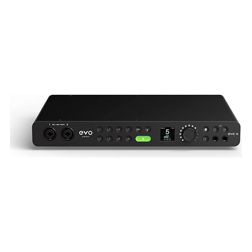 כרטיס קול Audient EVO 16 – 24 כניסות ויציאות, 8 פרה-אמפים ו-Smartgain 3 כרטיס קול Audient EVO 16 עם 8 פרה-אמפים וחיבור USB-C – תמונה 3