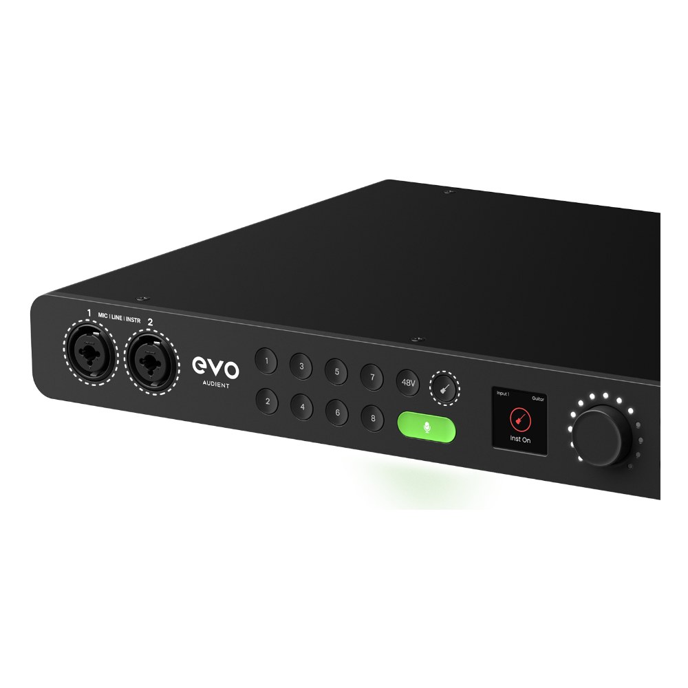 כרטיס קול Audient EVO 16 – 24 כניסות ויציאות, 8 פרה-אמפים ו-Smartgain 5 כרטיס קול Audient EVO 16 עם 8 פרה-אמפים וחיבור USB-C – תמונה 5