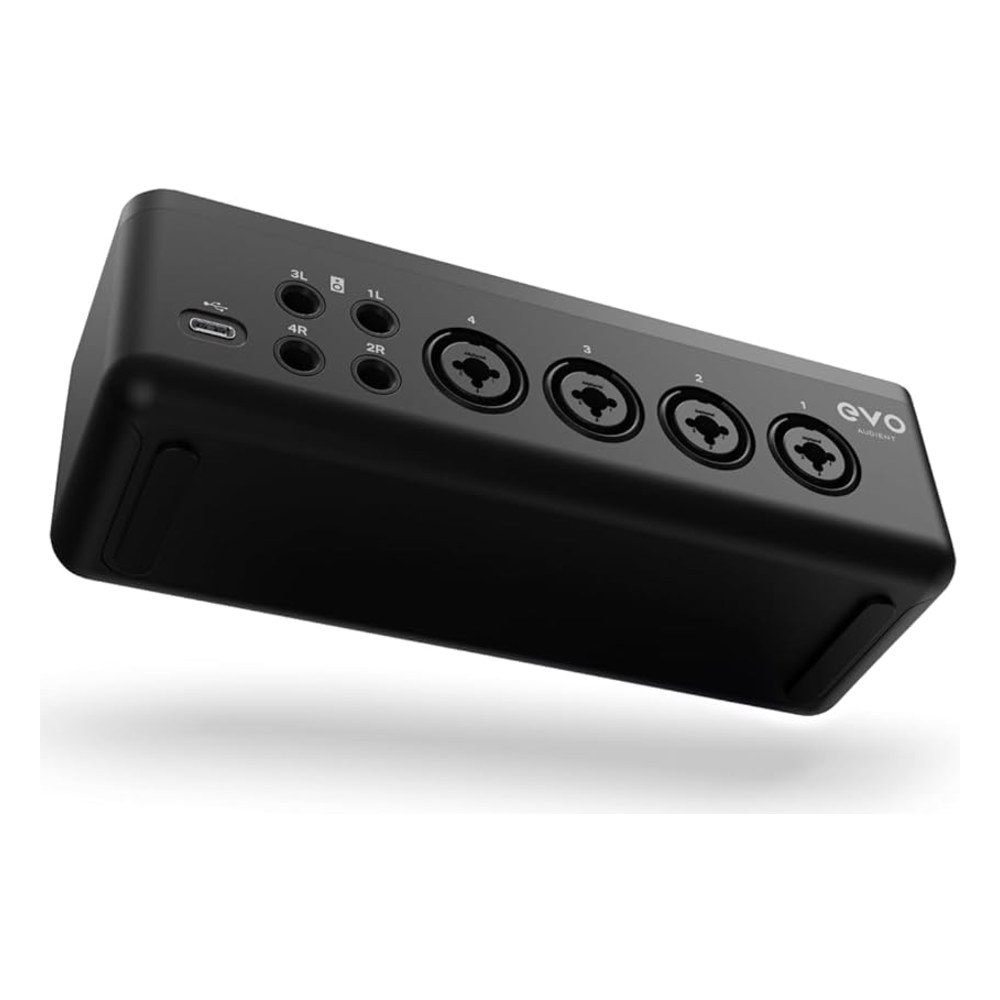 כרטיס קול Audient EVO 8 – ארבע כניסות מיקרופון, Smart Gain ו-4 יציאות מאוזנות 4 כרטיס קול Audient EVO 8 עם ארבע כניסות קומבו – תמונה 4