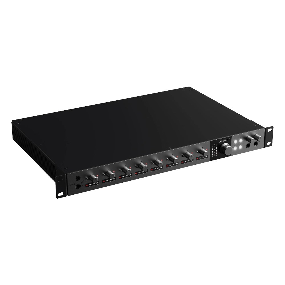 כרטיס קול Audient iD48 – 24 כניסות ו-32 יציאות עם 8 פרה-אמפים Class-A 5 כרטיס קול Audient iD48 עם 8 פרה-אמפים במארז מתכת – תמונה 5