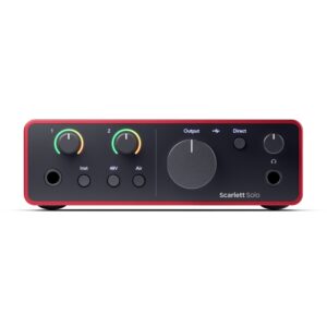 כרטיס קול FOCUSRITE Scarlett Solo דור 4