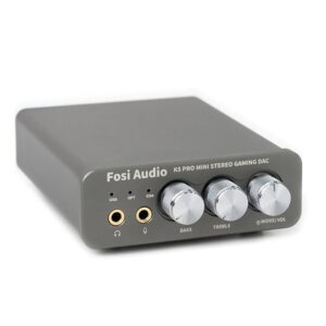 כרטיס קול חיצוני DAC למחשב, Mac ו-PS5 — מגבר אוזניות עם כניסת מיקרופון ויציאה לרמקולים