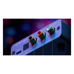 כרטיס קול חיצוני DAC למחשב, Mac ו-PS5 — מגבר אוזניות עם כניסת מיקרופון ויציאה לרמקולים