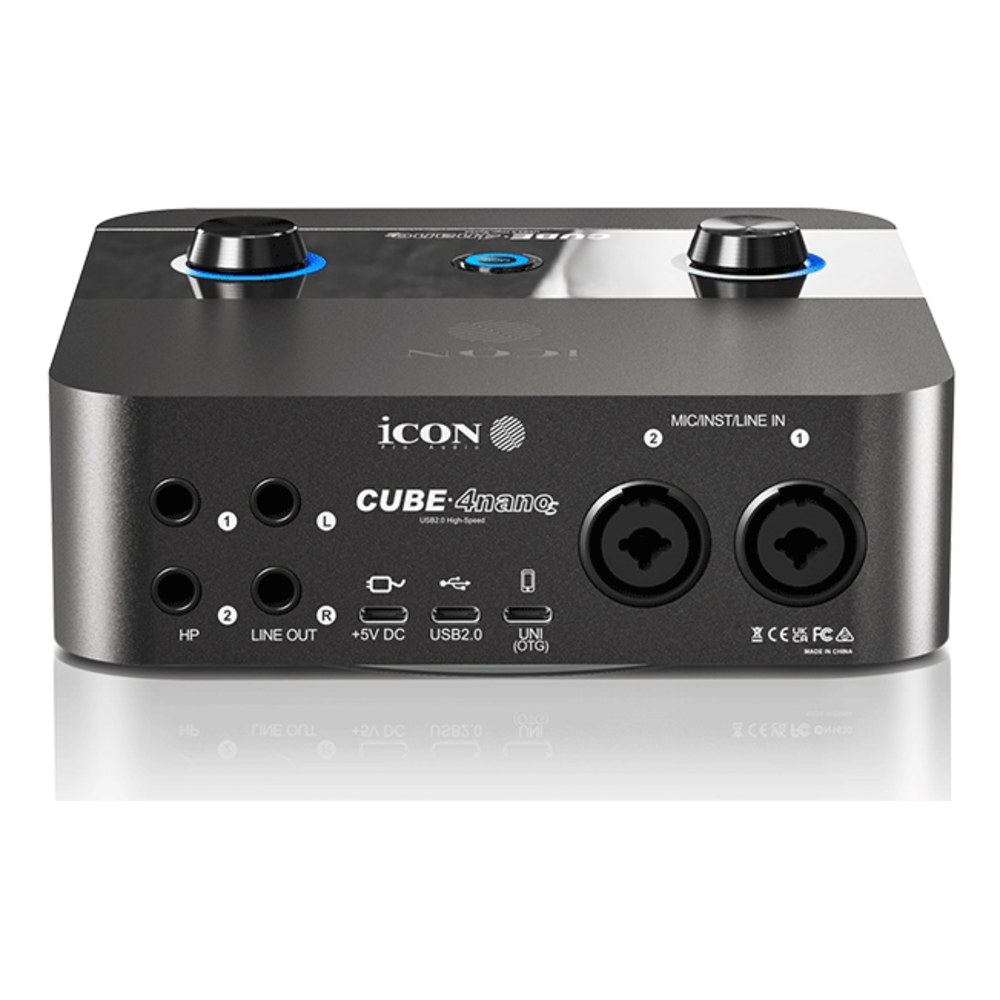 כרטיס קול iCON Cube 4 Nano S – 2 כניסות מיקרופון, UNI OTG ומסך TFT צבעוני 2 כרטיס קול iCON Cube 4 Nano S עם מסך TFT צבעוני – תמונה 2