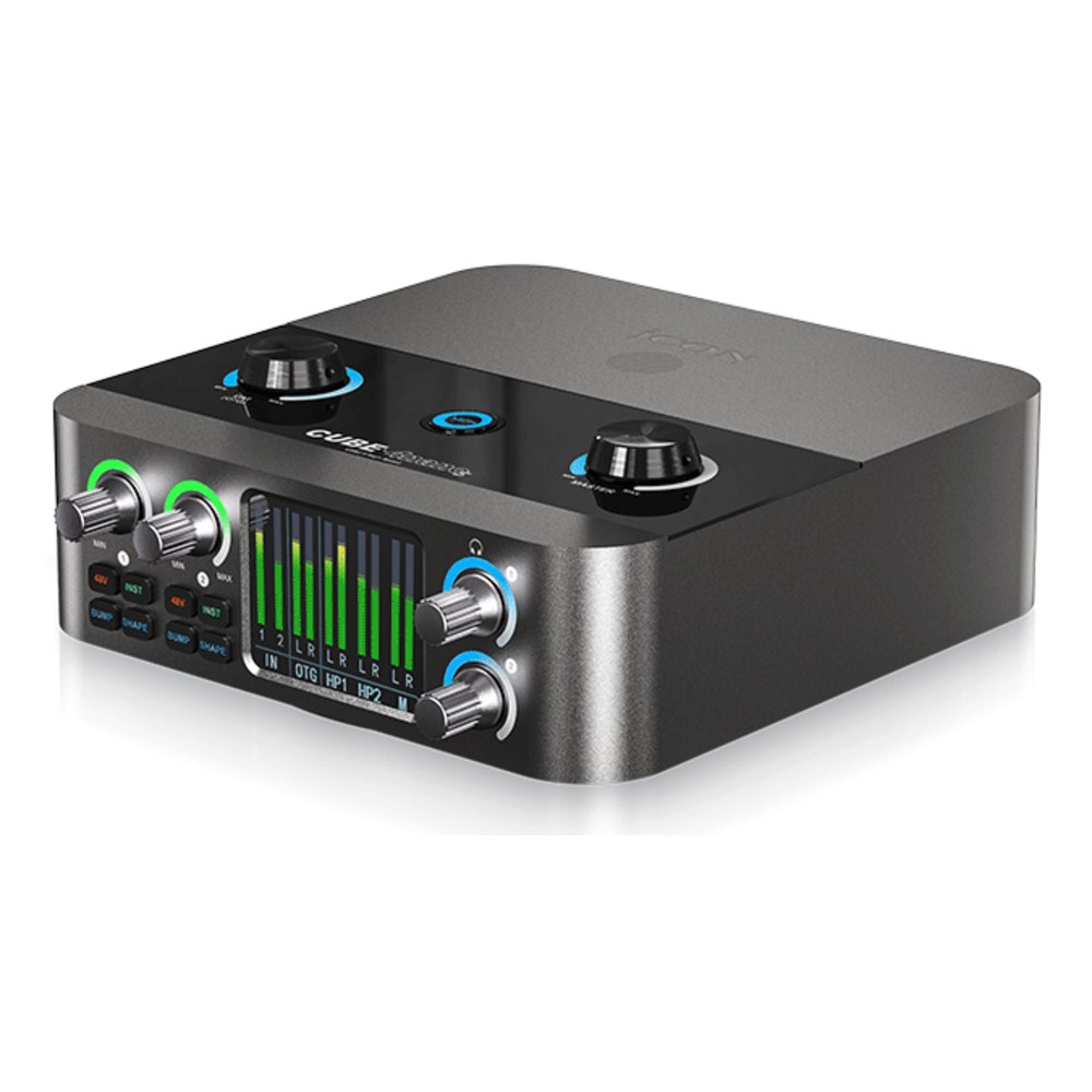כרטיס קול iCON Cube 4 Nano S – 2 כניסות מיקרופון, UNI OTG ומסך TFT צבעוני 3 כרטיס קול iCON Cube 4 Nano S עם מסך TFT צבעוני – תמונה 3