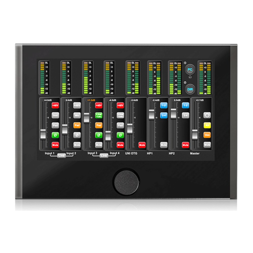 כרטיס קול iCON Touch 8 עם מסך מגע 10 אינץ׳ – 4 כניסות קומבו, ADAT ו-UNI OTG 1 כרטיס קול iCON Touch 8 עם מסך מגע 10 אינץ׳