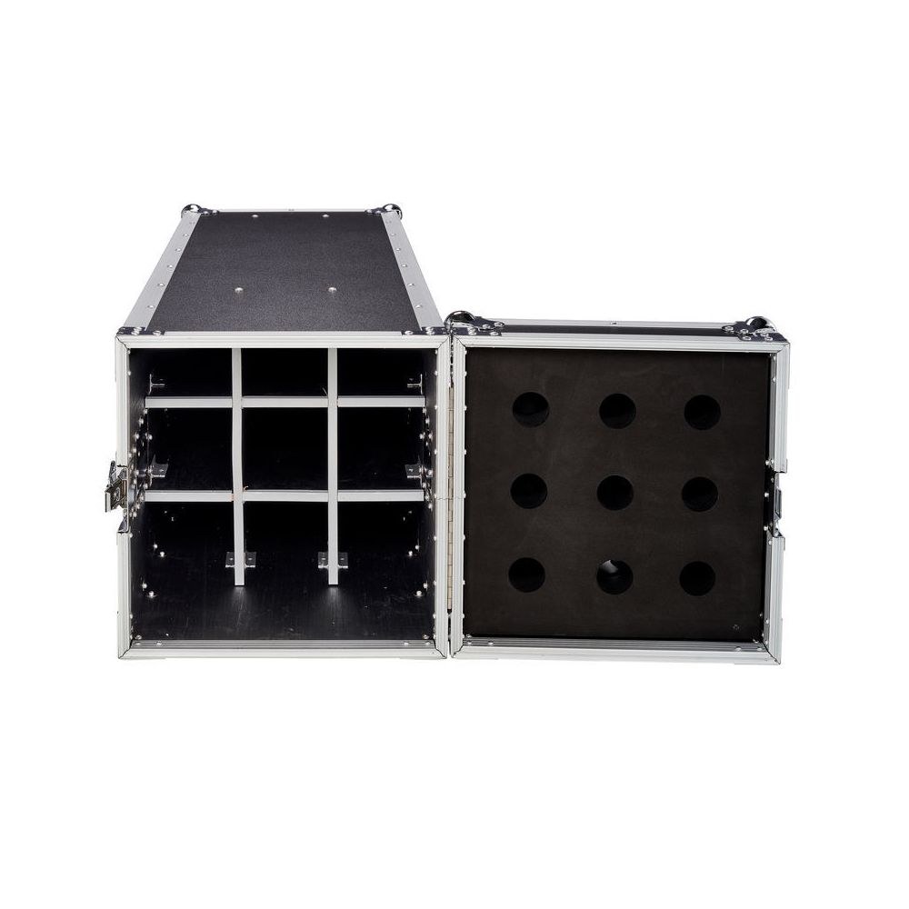 ארגז ל-9 סטנדים למיקרופון Flyht Pro – תא לכל סטנד, 2 גלגלים, 7 ידיות, סטנדים עד 100 ס״מ (יבוא בלעדי) 5 ארגז 9 הסטנדים – ארגז לסטנדים, תמונה 5