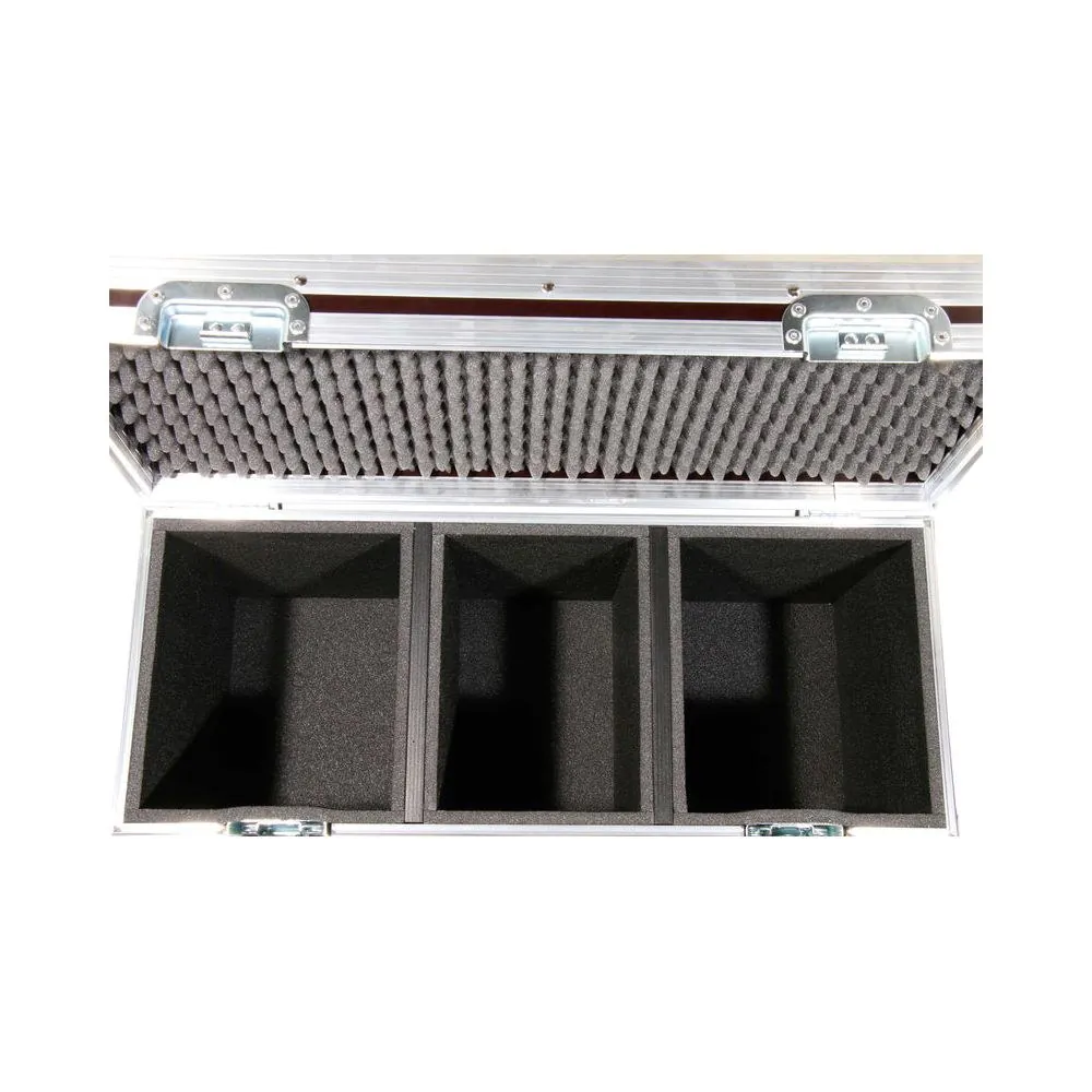 קייס טיסה לשני זרקורי Varytec LED Studio 150 – תא אביזרים 15 ס״מ, ריפוד ספוג, תוצרת גרמניה 7 הקייס לשני זרקורי LED Studio 150 – קייס לזרקורים, תמונה 7