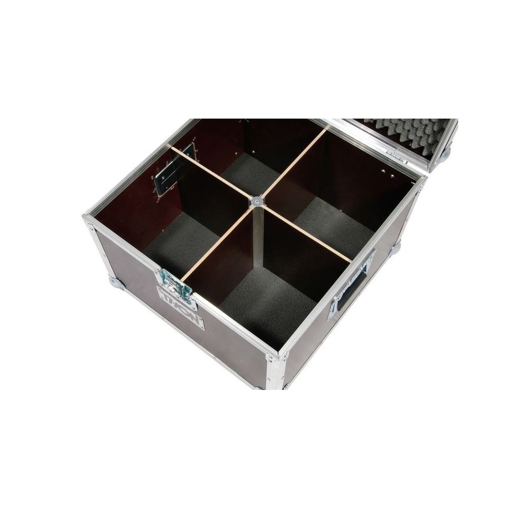 קייס טיסה ל-4 פנסי LED PAR 56 קצרים – 4 תאים, ניתן לערימה, תוצרת גרמניה (יבוא בלעדי) 6 קייס הטיסה ל-4 פנסי PAR 56 – קייס טיסה לתאורה, תמונה 6