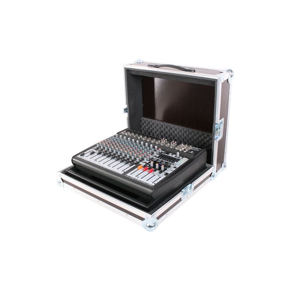 קייס טיסה למיקסר Behringer PMP4000 / PMP3000 – עבודה מתוך הקייס, מקום לתקע, תוצרת גרמניה (יבוא בלעדי) 5 קייס הטיסה ל-PMP4000 – קייס טיסה למיקסר, תמונה 5