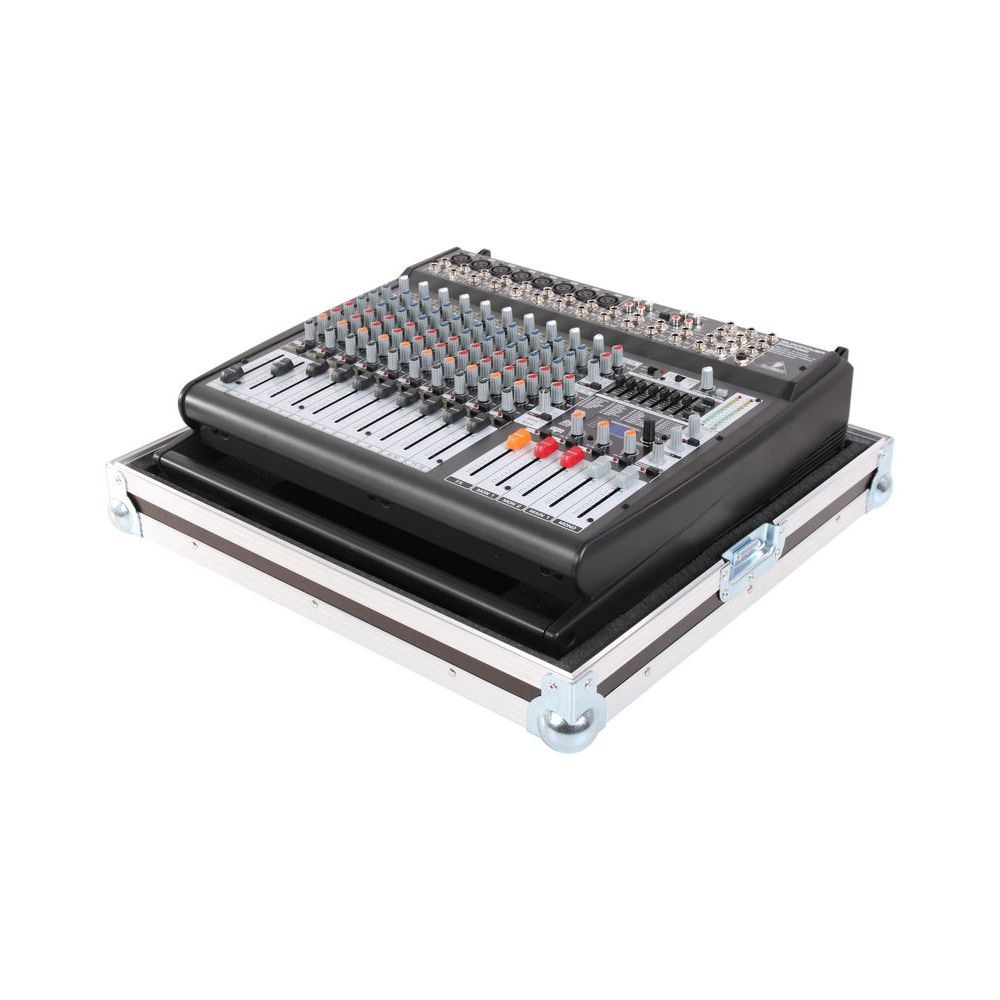 קייס טיסה למיקסר Behringer PMP4000 / PMP3000 – עבודה מתוך הקייס, מקום לתקע, תוצרת גרמניה (יבוא בלעדי) 6 קייס הטיסה ל-PMP4000 – קייס טיסה למיקסר, תמונה 6