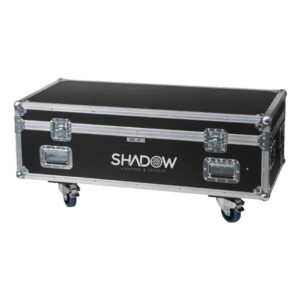 קייס Shadow ל-10 תעלות דריכה קאפה עם גלגלים – מידות פנים 107×28.5×55 ס״מ